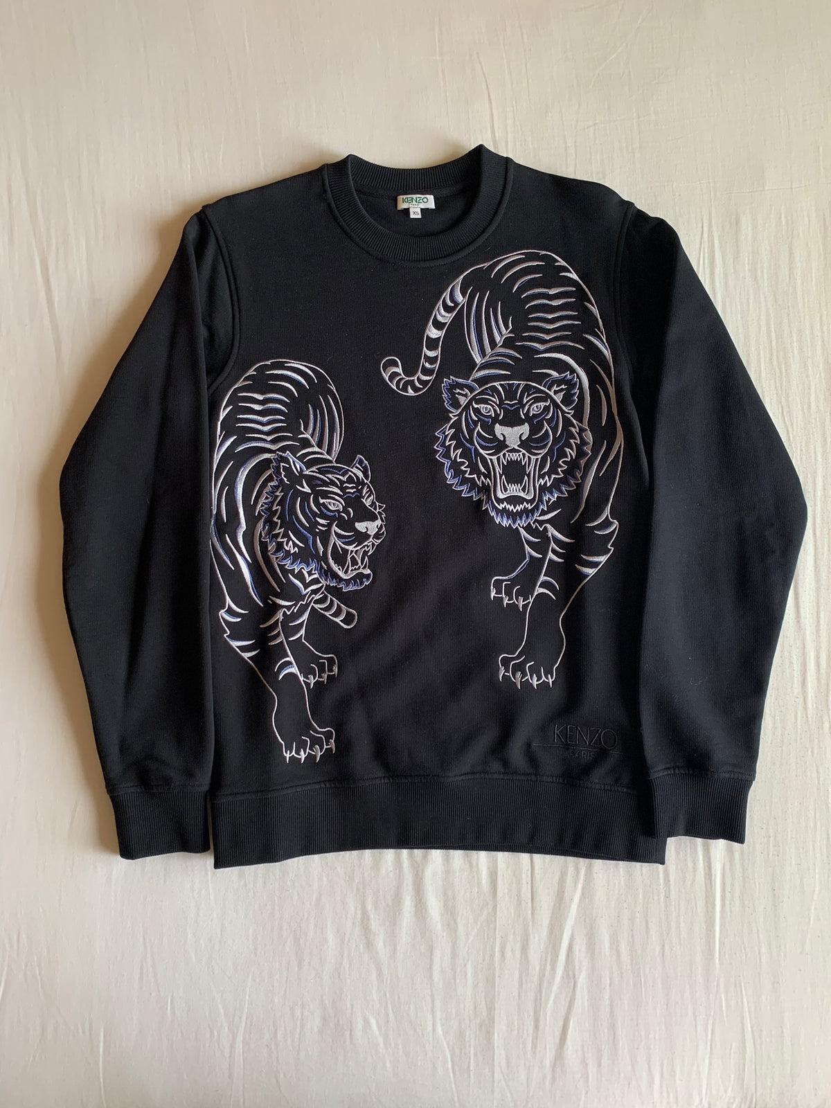 Sudadera Kenzo Paris Double Tiger Negra