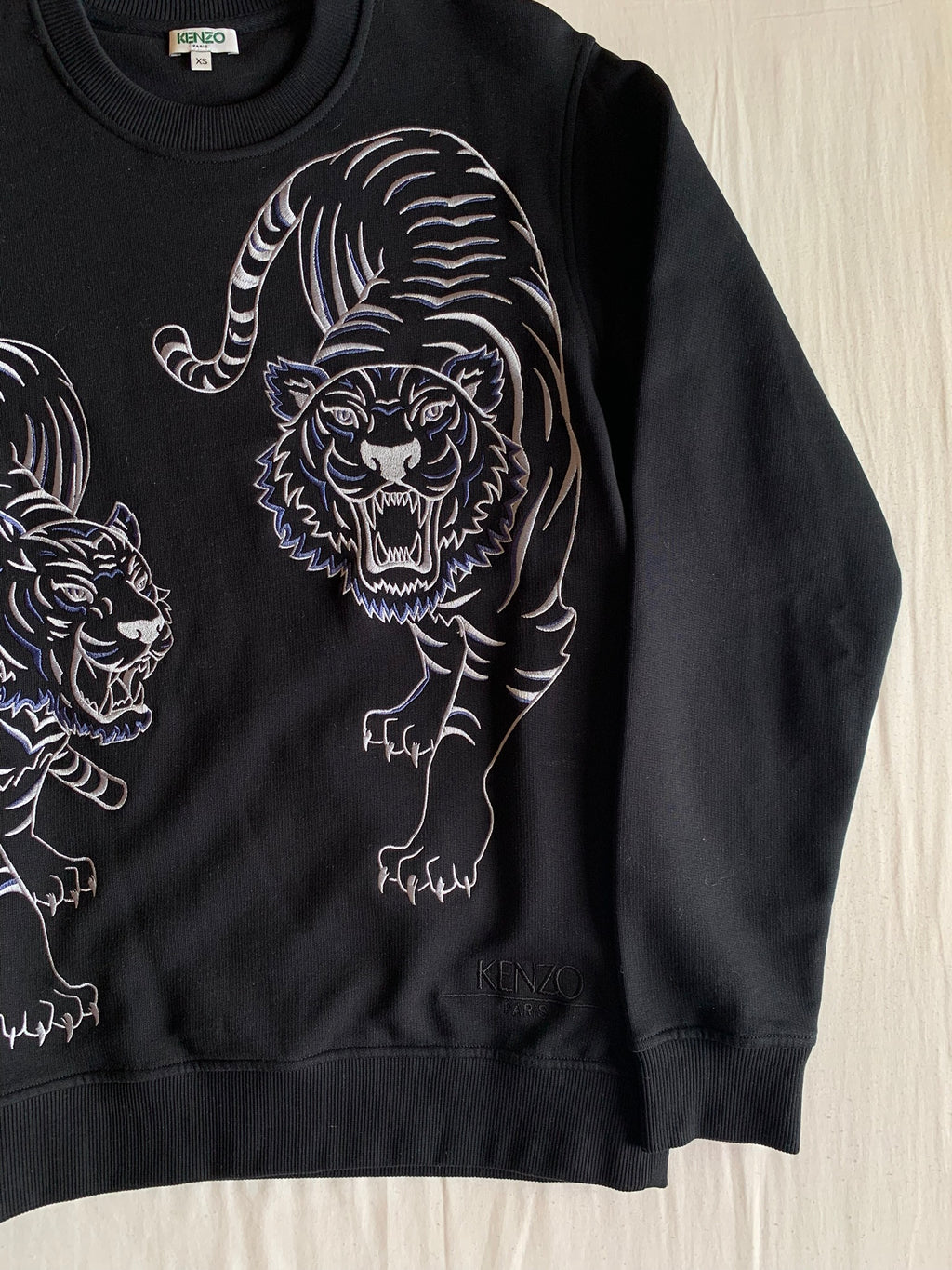 Sudadera Kenzo Paris Double Tiger Negra
