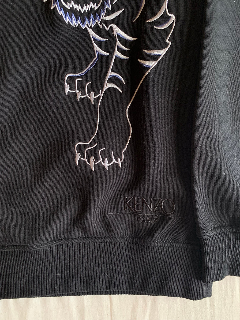 Sudadera Kenzo Paris Double Tiger Negra