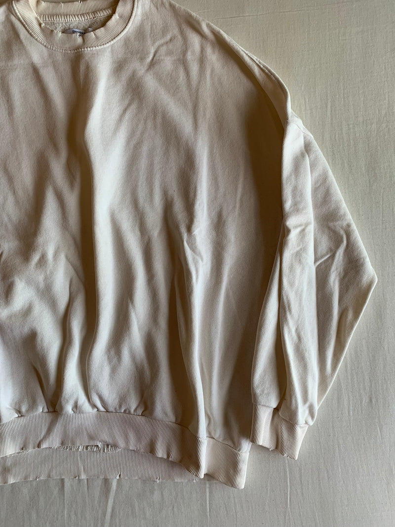 Sudadera Crop Despuntada "Crudo"