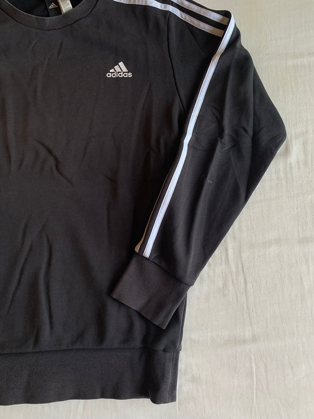 Sudadera Adidas 3 Bandas Gris Oscuro