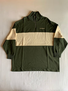 Sudadera Collusion Media Cremallera Colorblock Verde