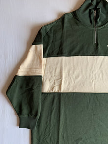 Sudadera Collusion Media Cremallera Colorblock Verde