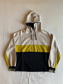 Sudadera Anorak Zara Colorblock Crudo y Amarillo