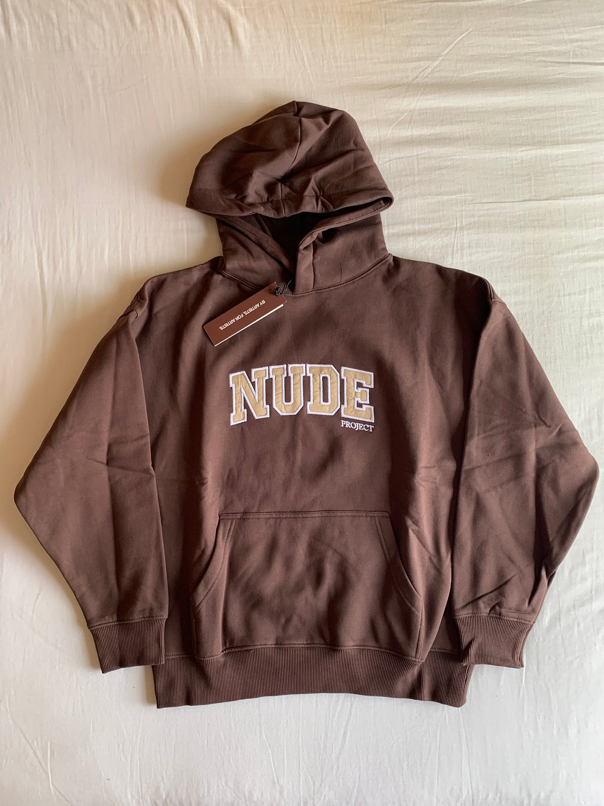 Sudadera Capucha Nude Project Varsity Chocolate