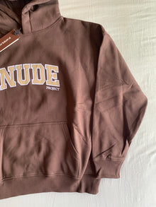 Sudadera Capucha Nude Project Varsity Chocolate