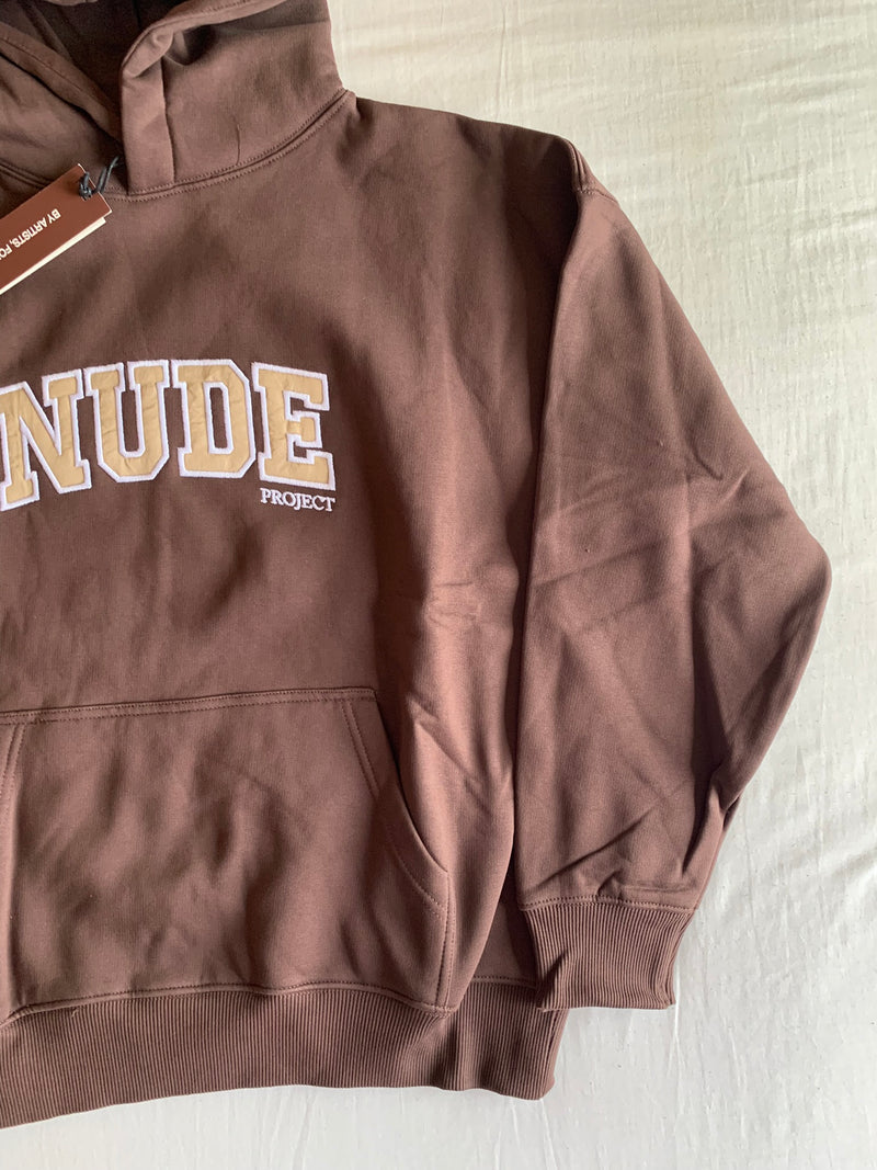 Sudadera Capucha Varsity "Chocolate"