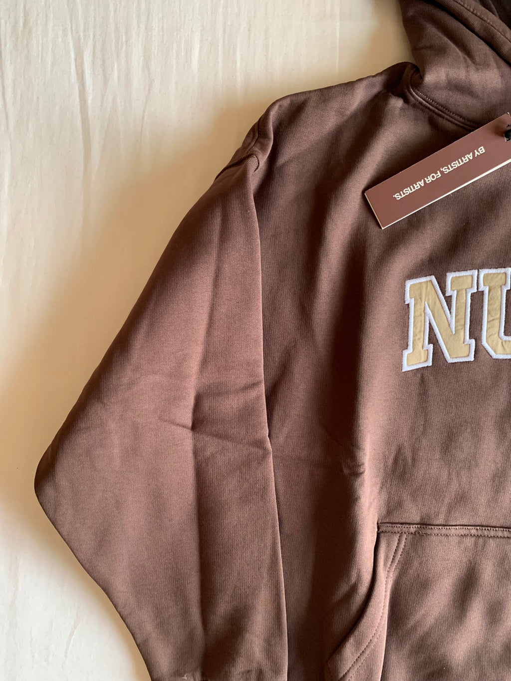 Sudadera Capucha Nude Project Varsity Chocolate