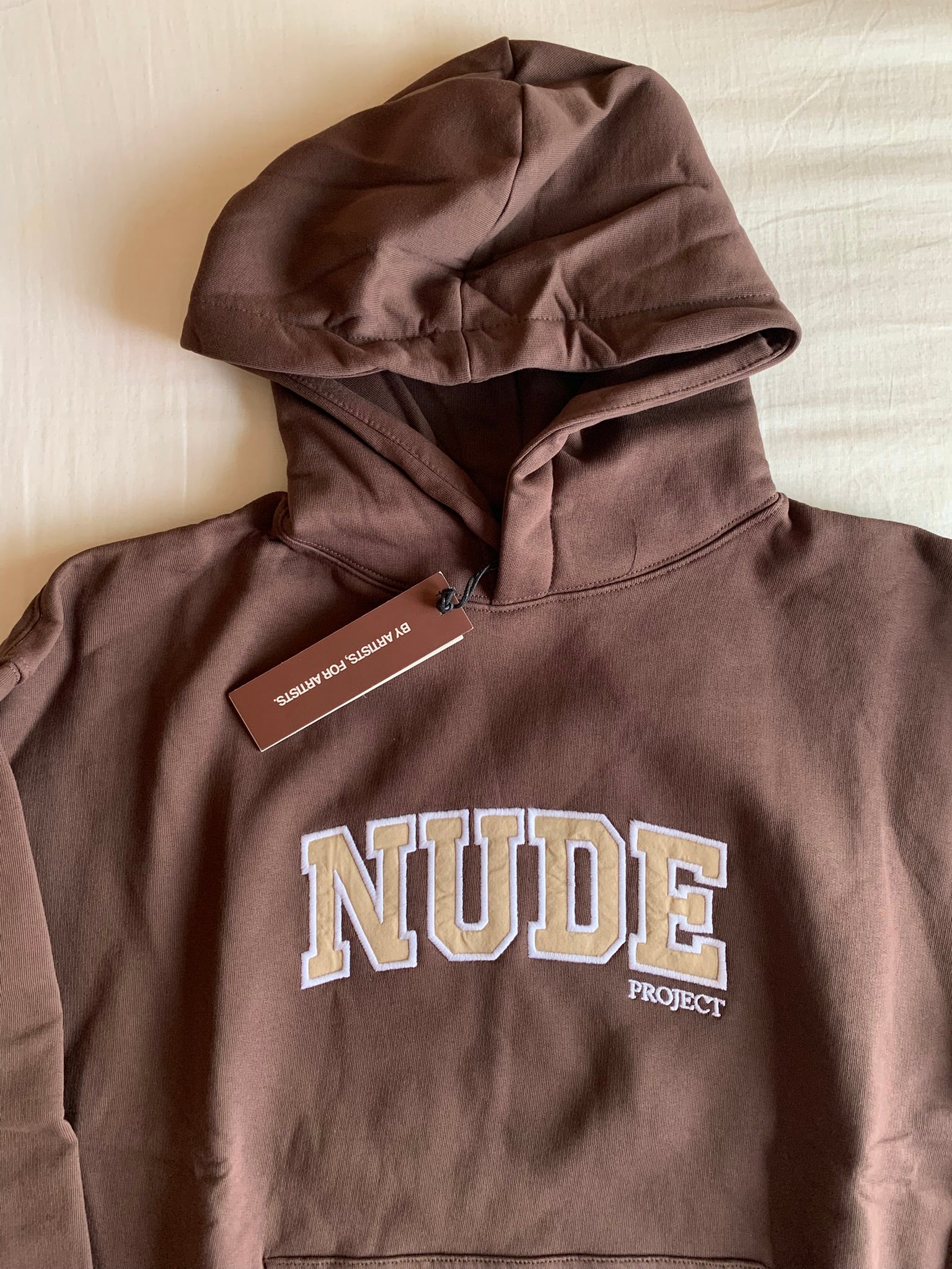 Sudadera Capucha Nude Project Varsity Chocolate