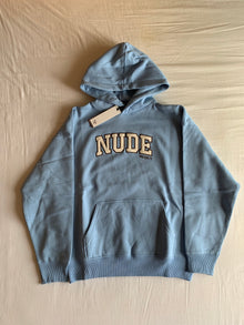 Sudadera Capucha Nude Project Varsity Azul Bebé