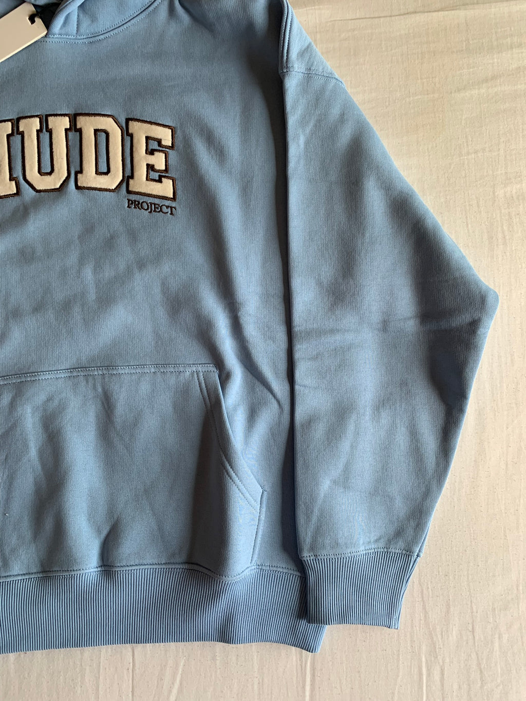Sudadera Capucha Nude Project Varsity Azul Bebé