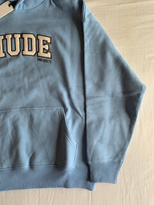 Sudadera Capucha Nude Project Varsity Azul Bebé