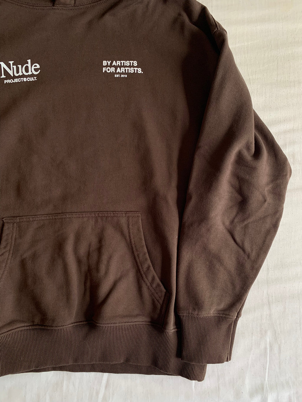 Sudadera Capucha Nude Project Cult Marrón