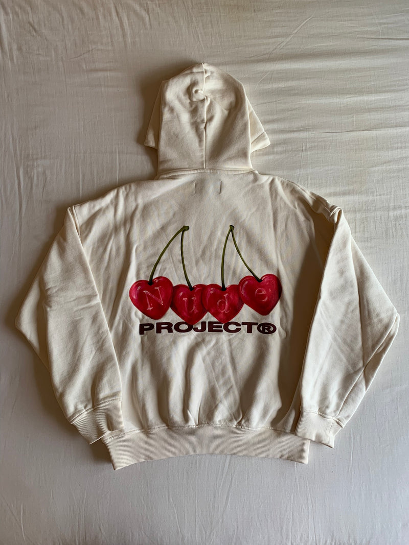 Sudadera Capucha Cherry "Crudo"