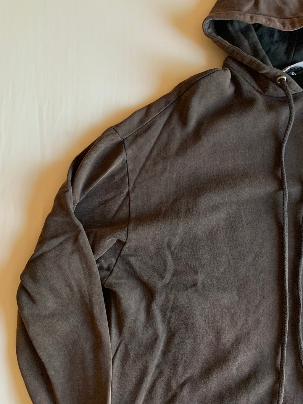 Sudadera Capucha Cremallera Collusion Marrón