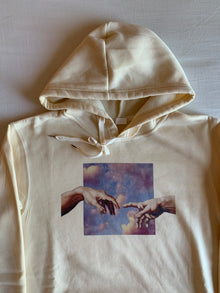 Sudadera Capucha La Creación de Adán Crudo