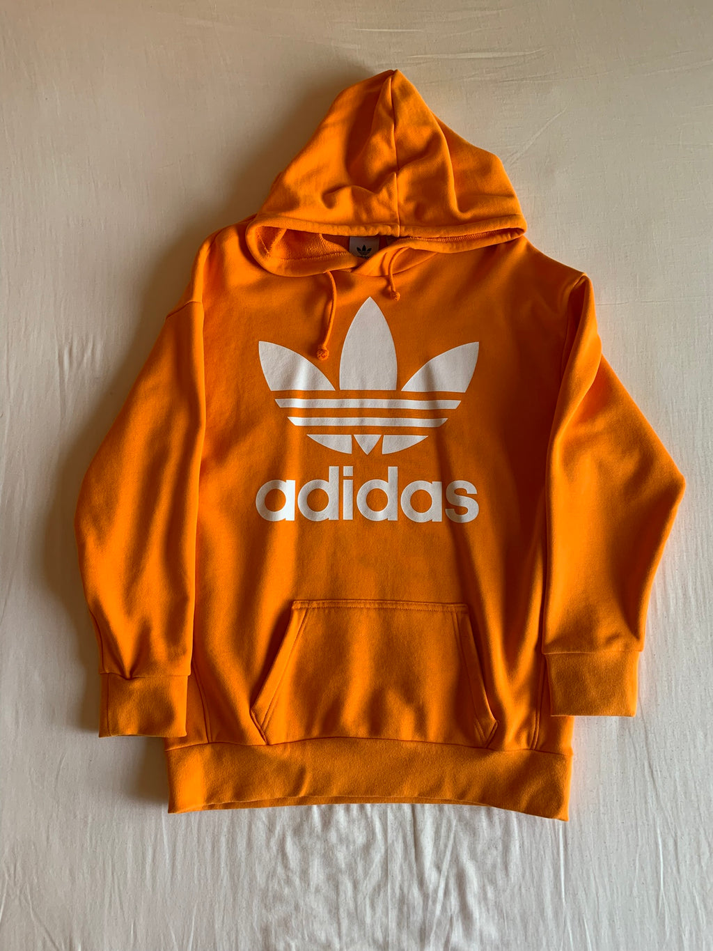 Sudadera Capucha Adidas Trefoil Naranja