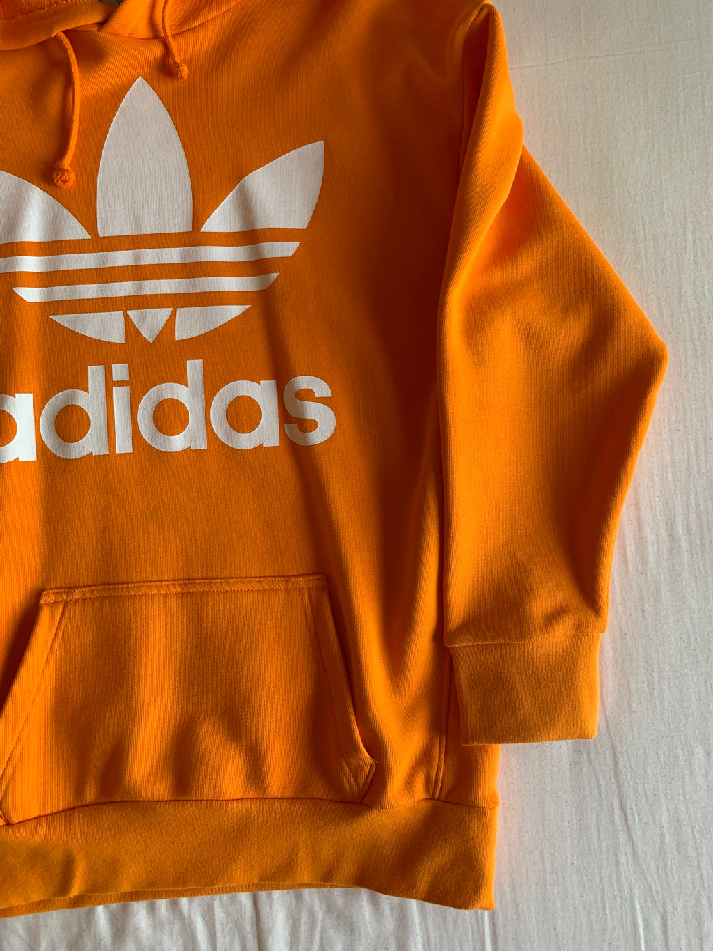 Sudadera Capucha Adidas Trefoil Naranja