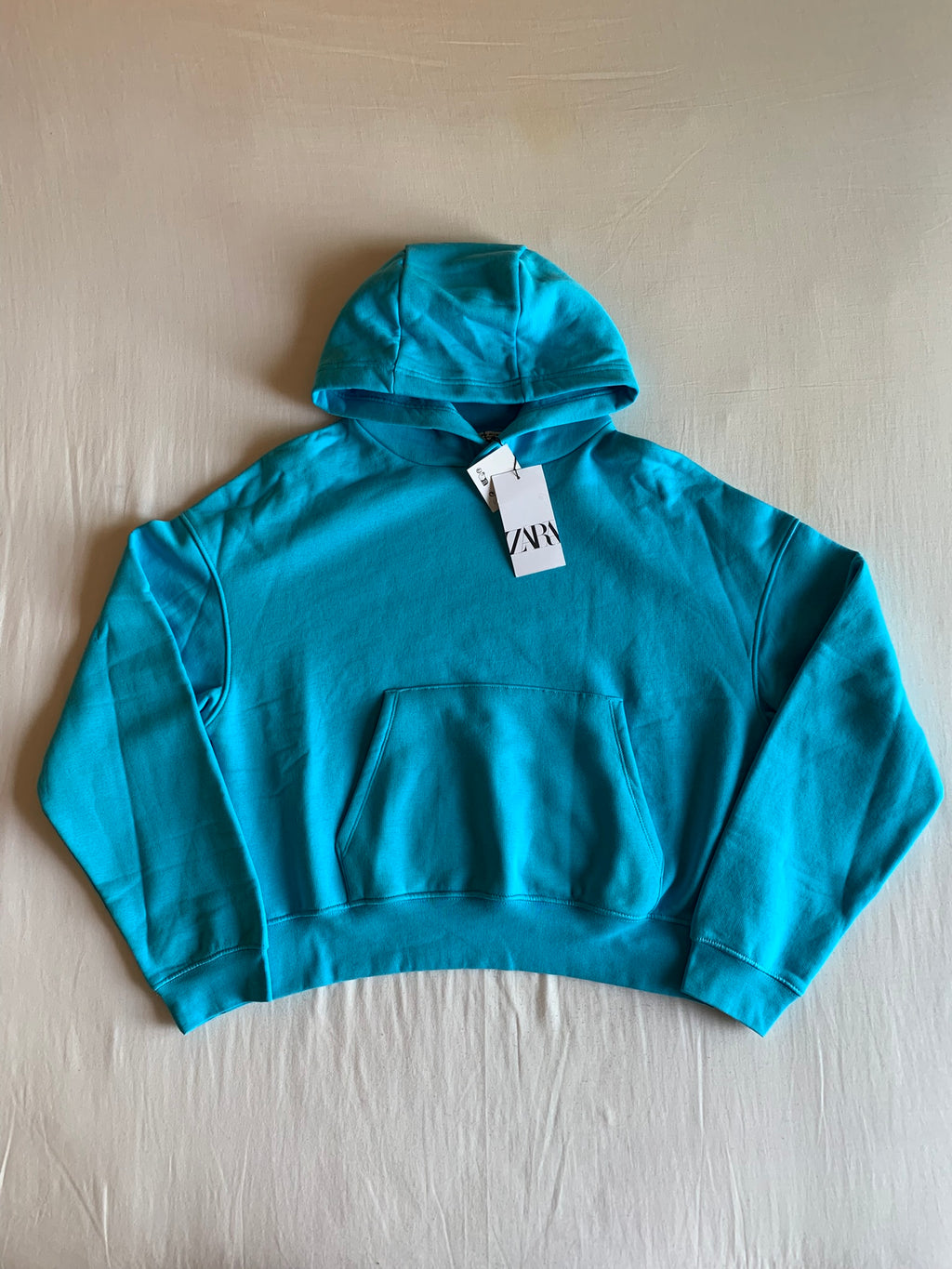 Sudadera Capucha Zara Turquesa