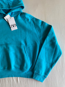 Sudadera Capucha Zara Turquesa