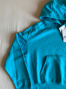 Sudadera Capucha Zara Turquesa