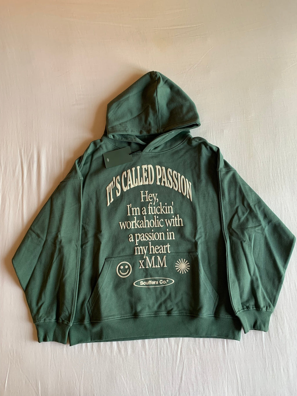 Sudadera Capucha Cremallera Scuffers Verde