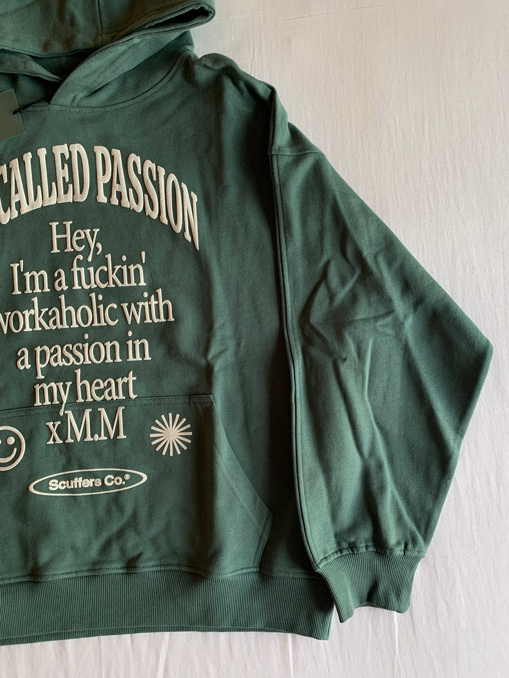 Sudadera Capucha Cremallera Scuffers Verde