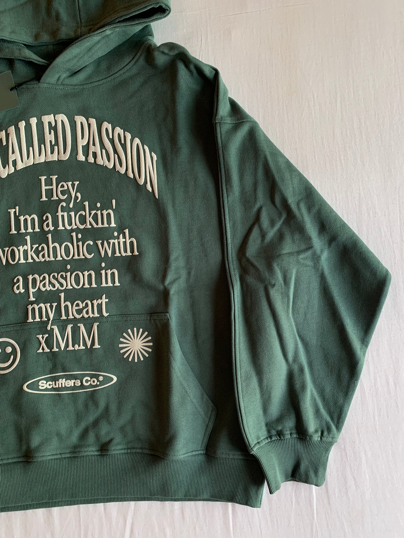 Sudadera Capucha Cremallera Scuffers Verde