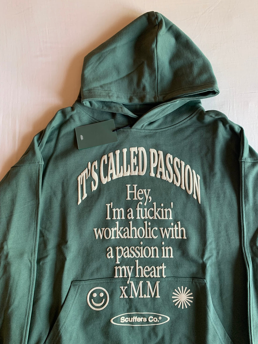 Sudadera Capucha Cremallera Scuffers Verde