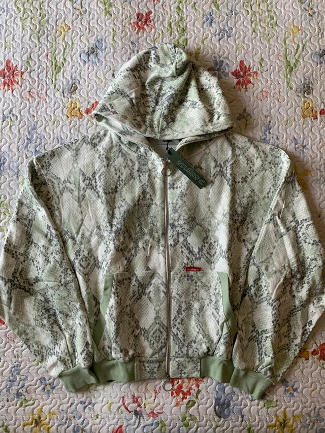Sudadera Scuffers Cremallera Serpiente Verde