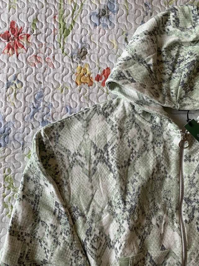 Sudadera Scuffers Cremallera Serpiente Verde