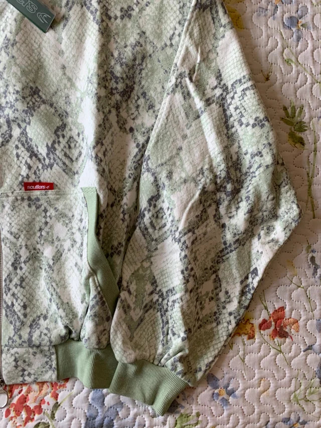 Sudadera Scuffers Cremallera Serpiente Verde