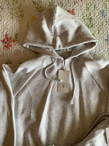 Chándal Zara Gris Jaspeado Oversize