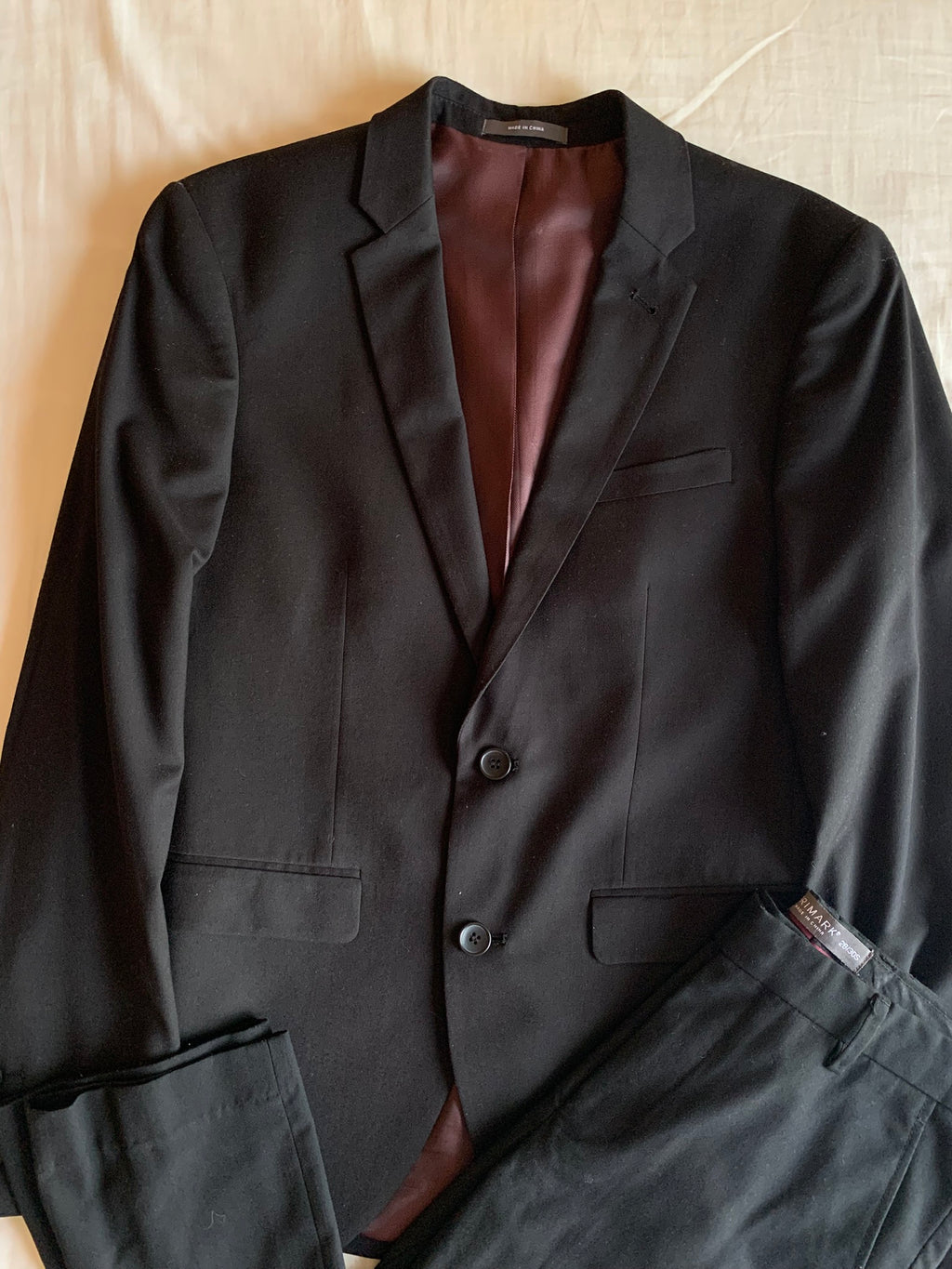 Traje Primark Negro Skinny Fit