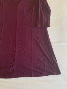 Vestido Pull&Bear Burdeos Escote Pico
