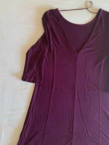 Vestido Pull&Bear Burdeos Escote Pico