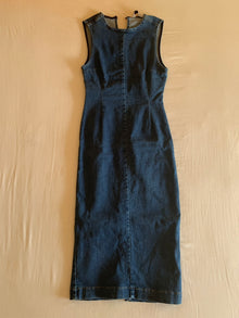 Vestido Midi Stradivarius Denim