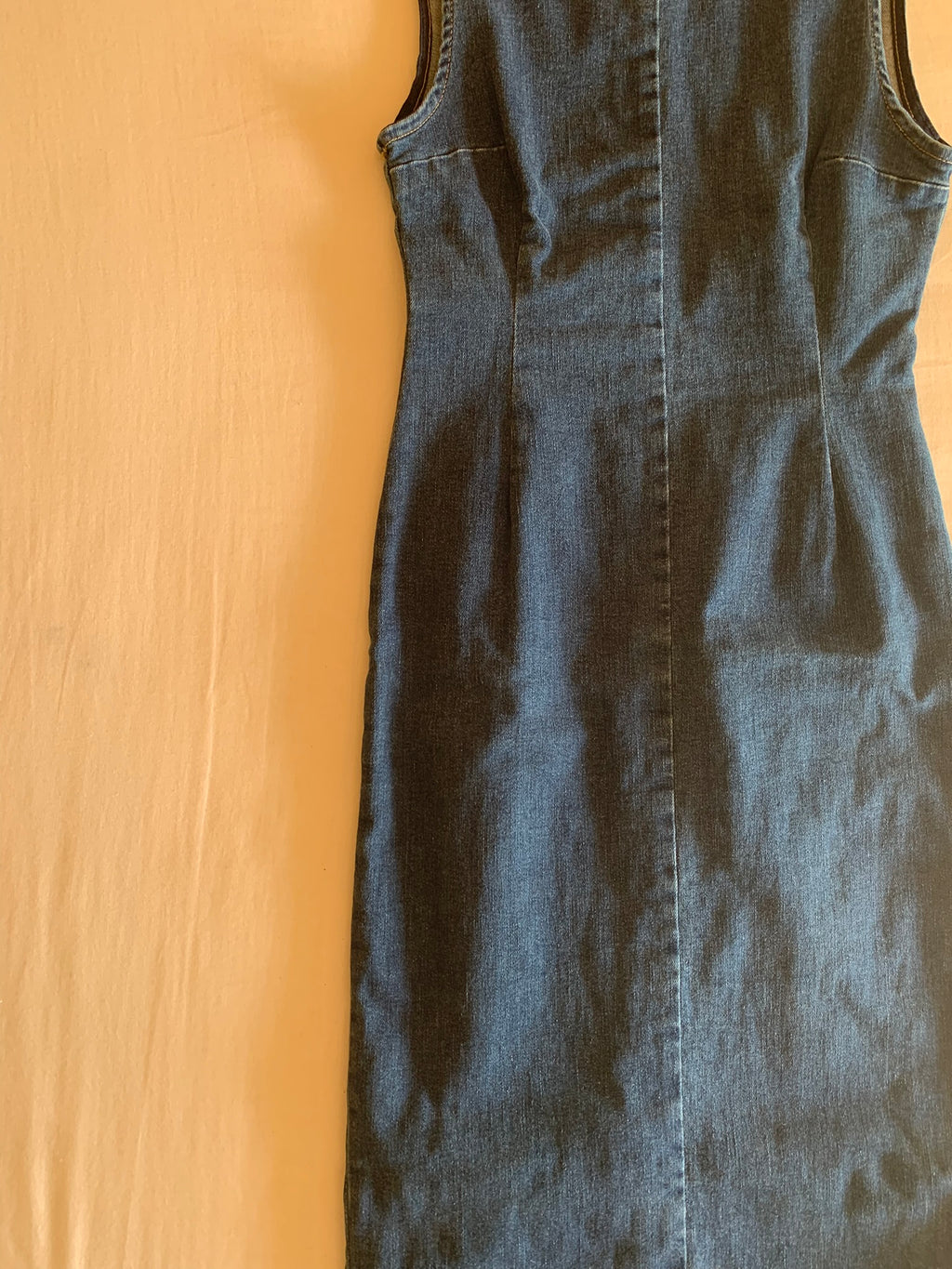 Vestido Midi Stradivarius Denim