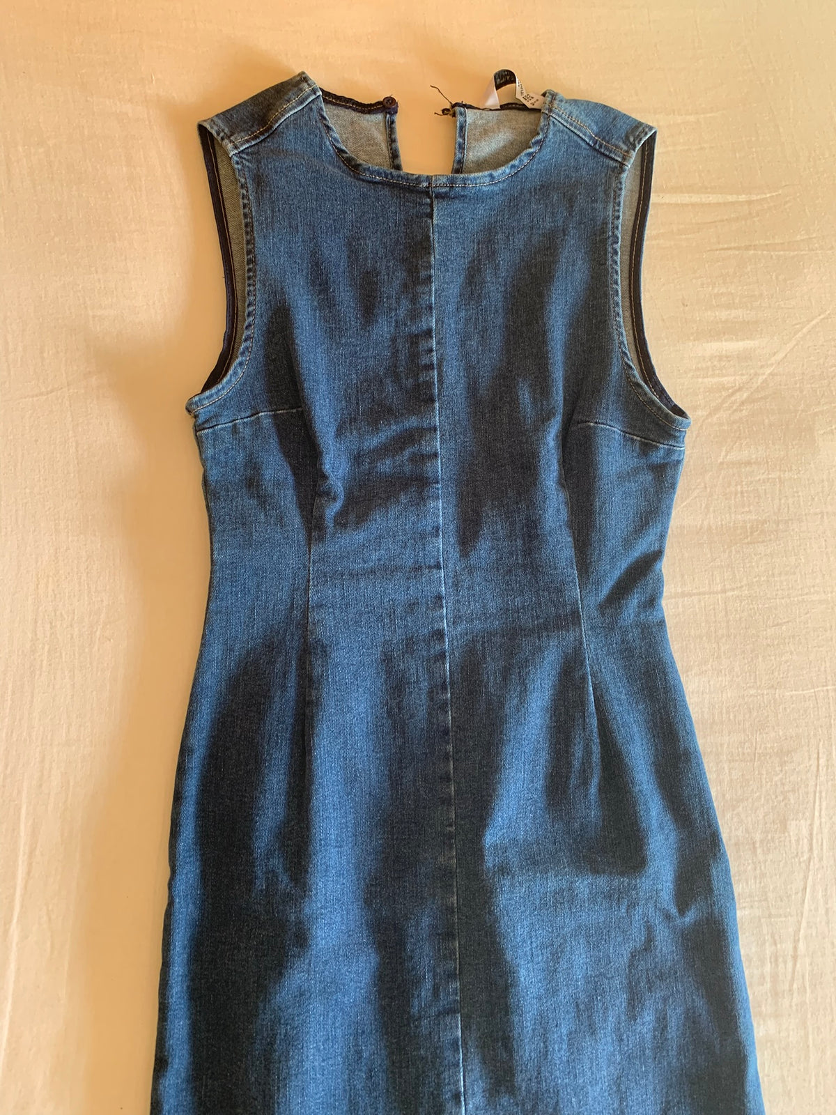 Vestido Midi Stradivarius Denim